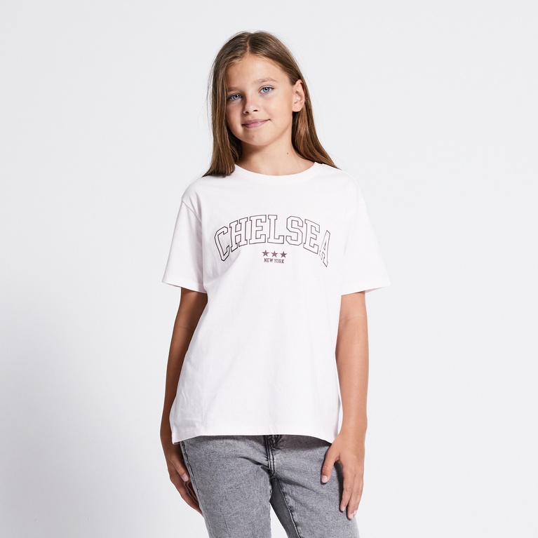Printed tee "Dusty star" powder pink